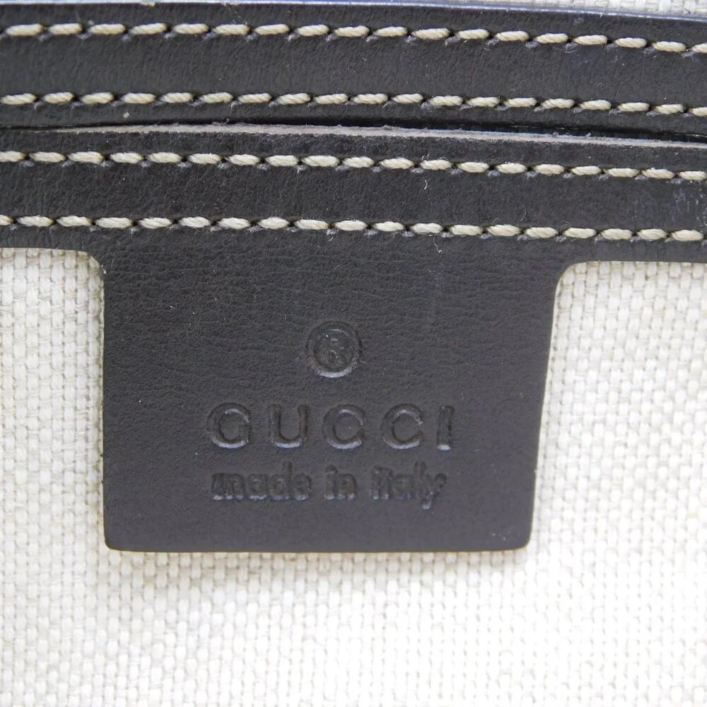 Gucci GG Supreme Coated Canvas Flat Messenger Bag | Beige Ebony | Fair Condition - Picture 7 of 16
